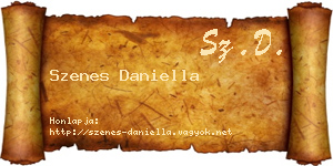 Szenes Daniella névjegykártya